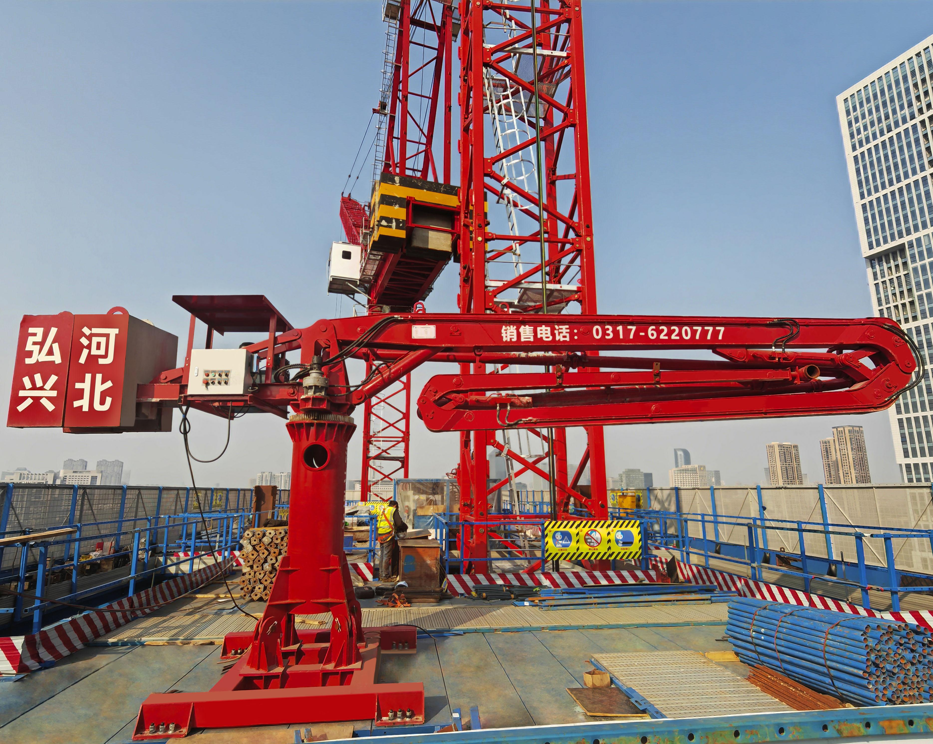 布料机施工现场