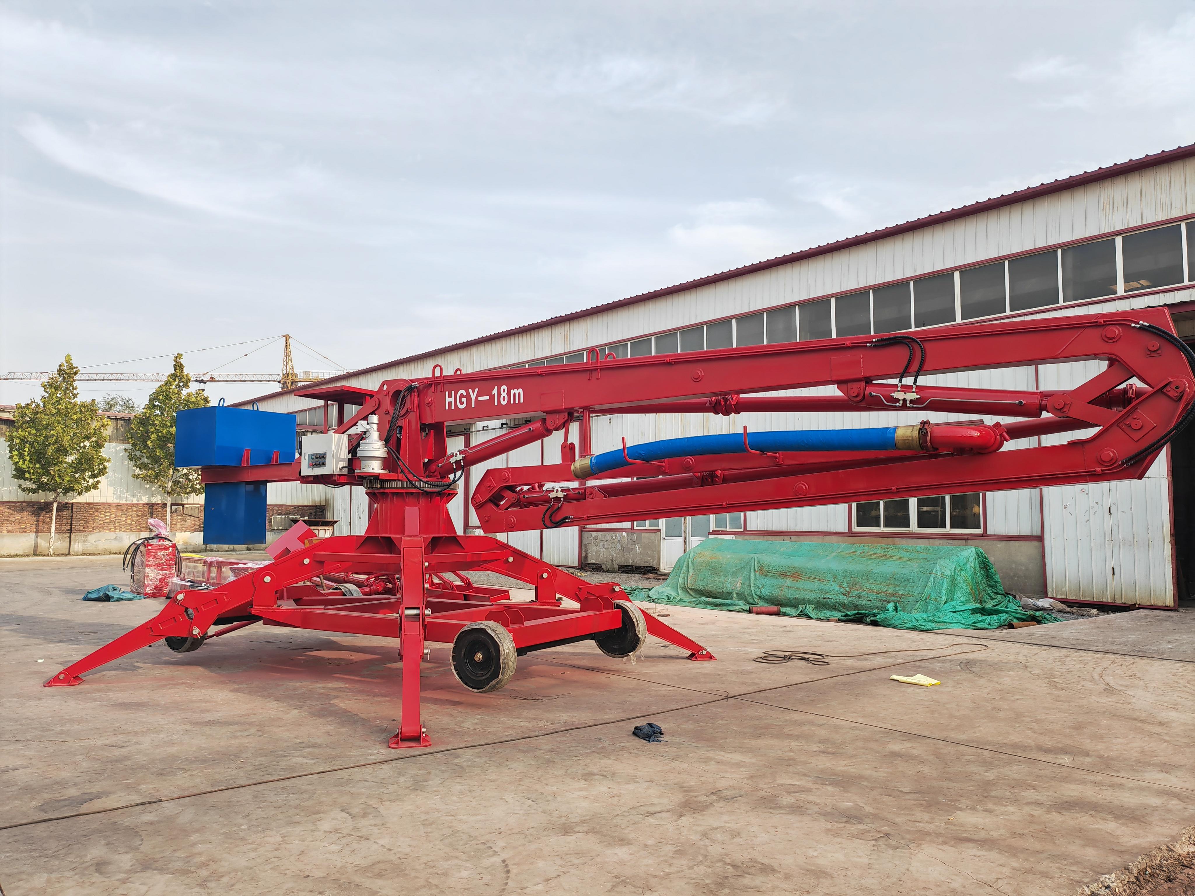 布料机施工现场